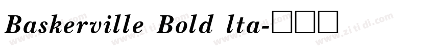 Baskerville Bold lta字体转换